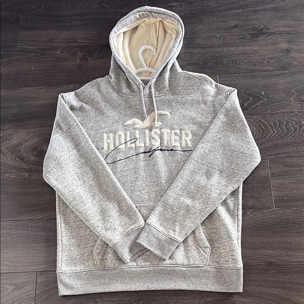 Hollister Gray Sweatshirt Classic Pullover Hoodie